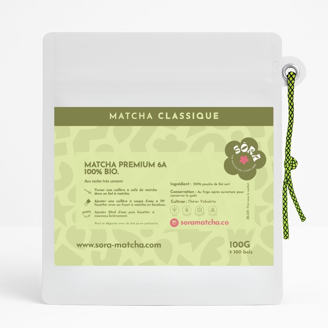 sachet 100gr matcha classique
