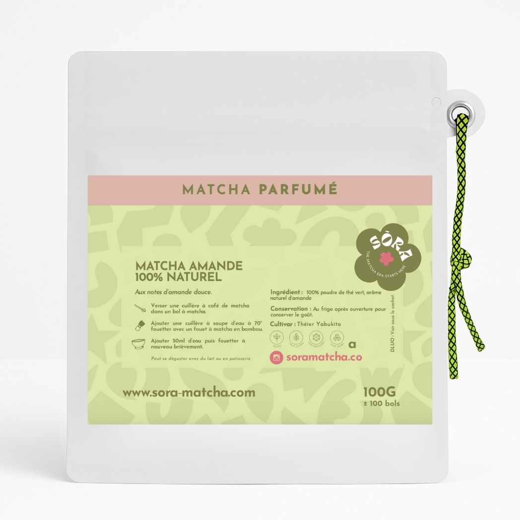 Sachet 100gr matcha amande