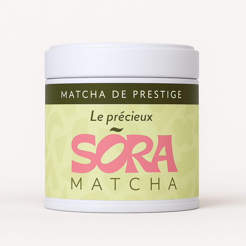 Boite de 50gr de matcha prestigieux japonais